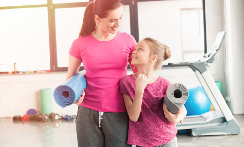 Mom in Gym
